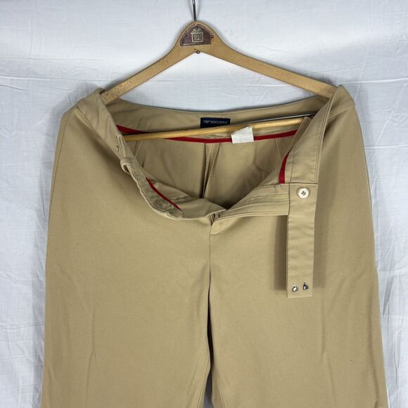 DOCKERS Metro Women's Khaki Dress Pants SZ 12 M Stretch Waist Cuffed - Picture 6 of 9